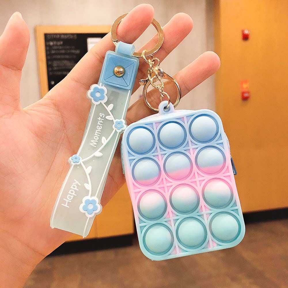 Ví đựng tiền mini bằng silicon Popit có móc khoá