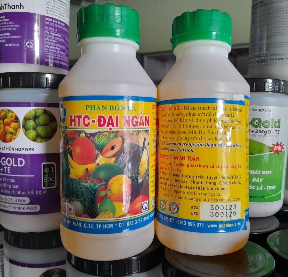 HTC ĐẠI NGÀN Phân bón lá chai 500ml