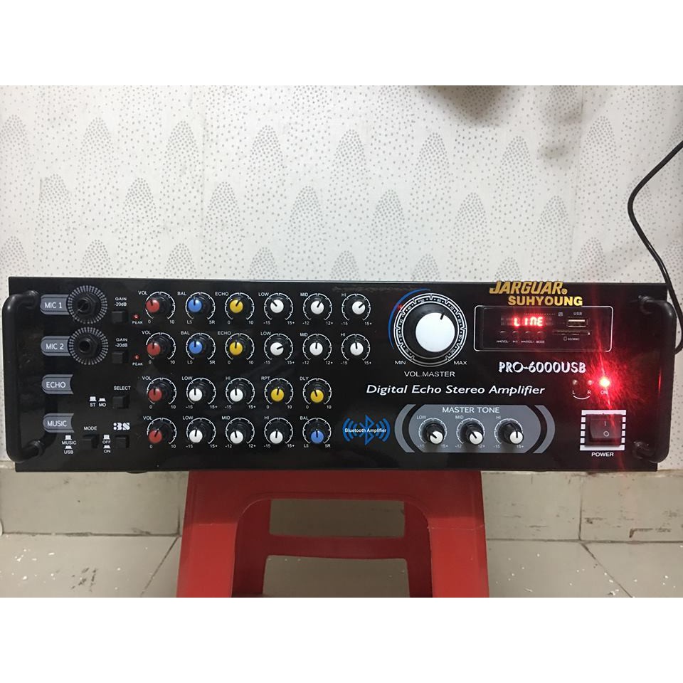AMPLY JARGUAR PRO- USB BLUETOOTH 12 SÒ NGHE NHẠC HÁT KARAOKE