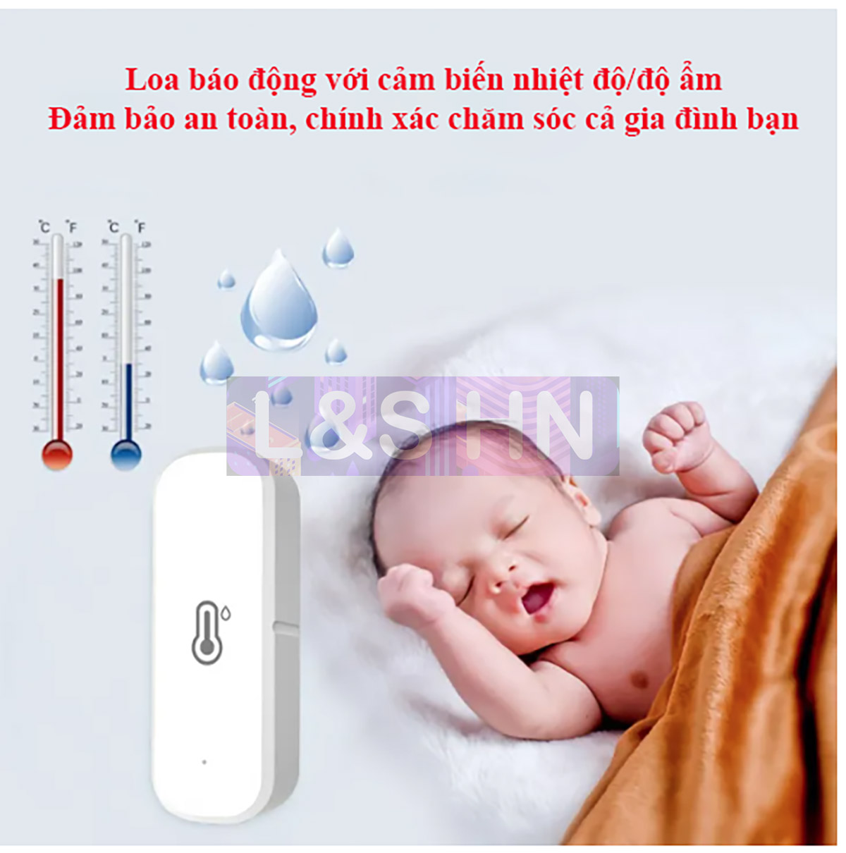Cảm biến nhiệt độ/độ ẩm TUYA Zigbee/Wifi