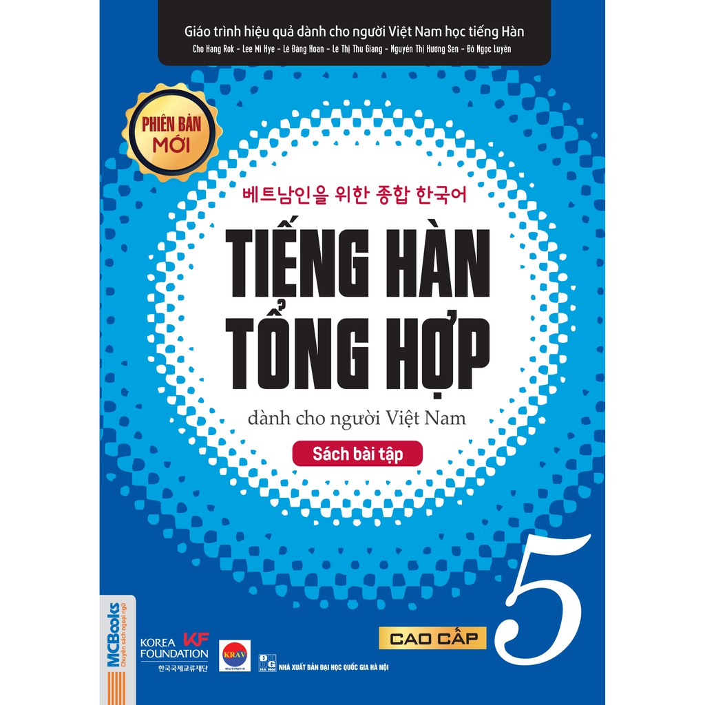 Sách - tiếng hàn tổng hợp cao cấp 5 sách bài tập