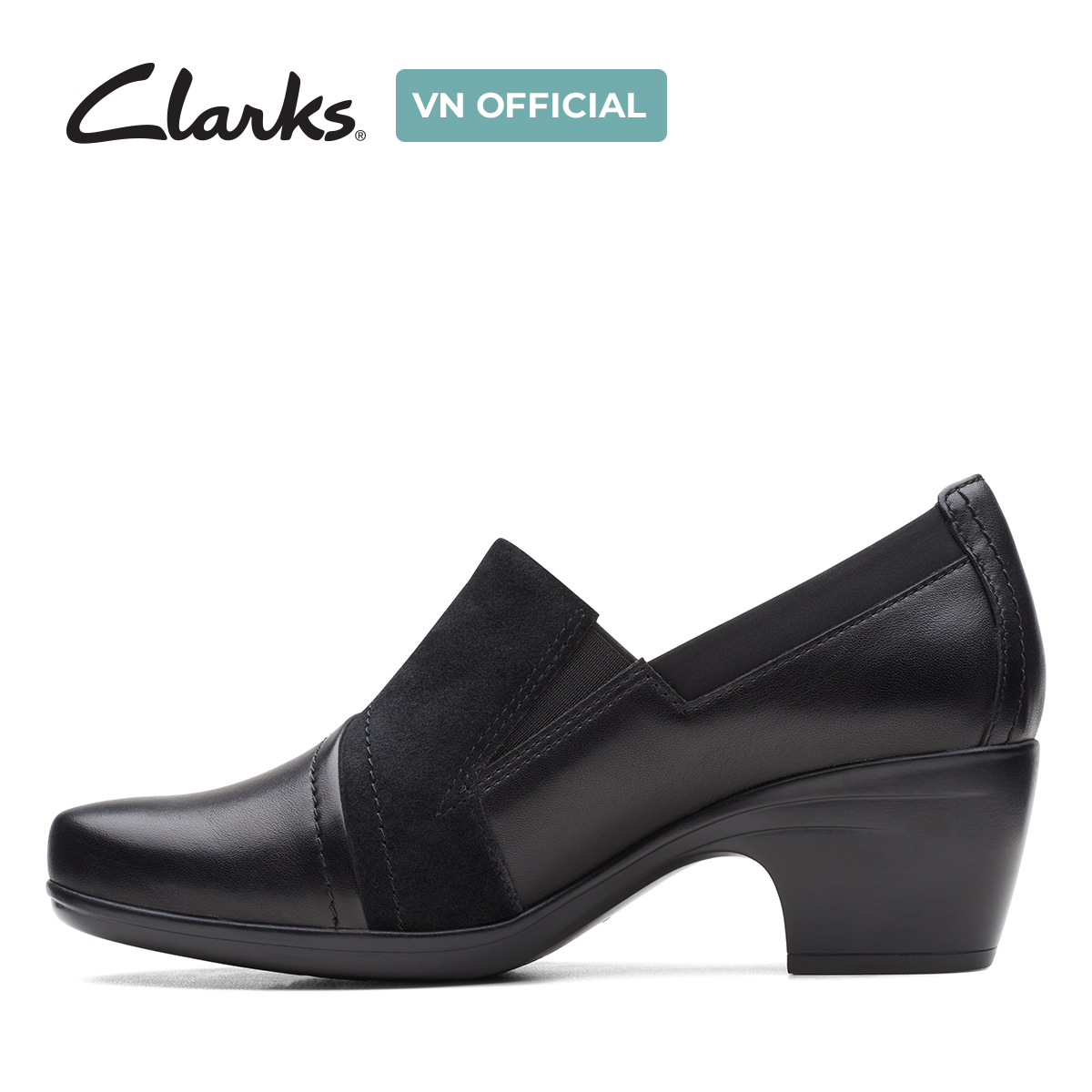 Giày Cao Gót 5cm Da Nữ Clarks - Emily Step