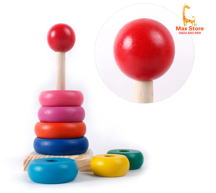 Đồ Chơi Gỗ - Tháp Xếp Vòng Cỡ Nhỏ