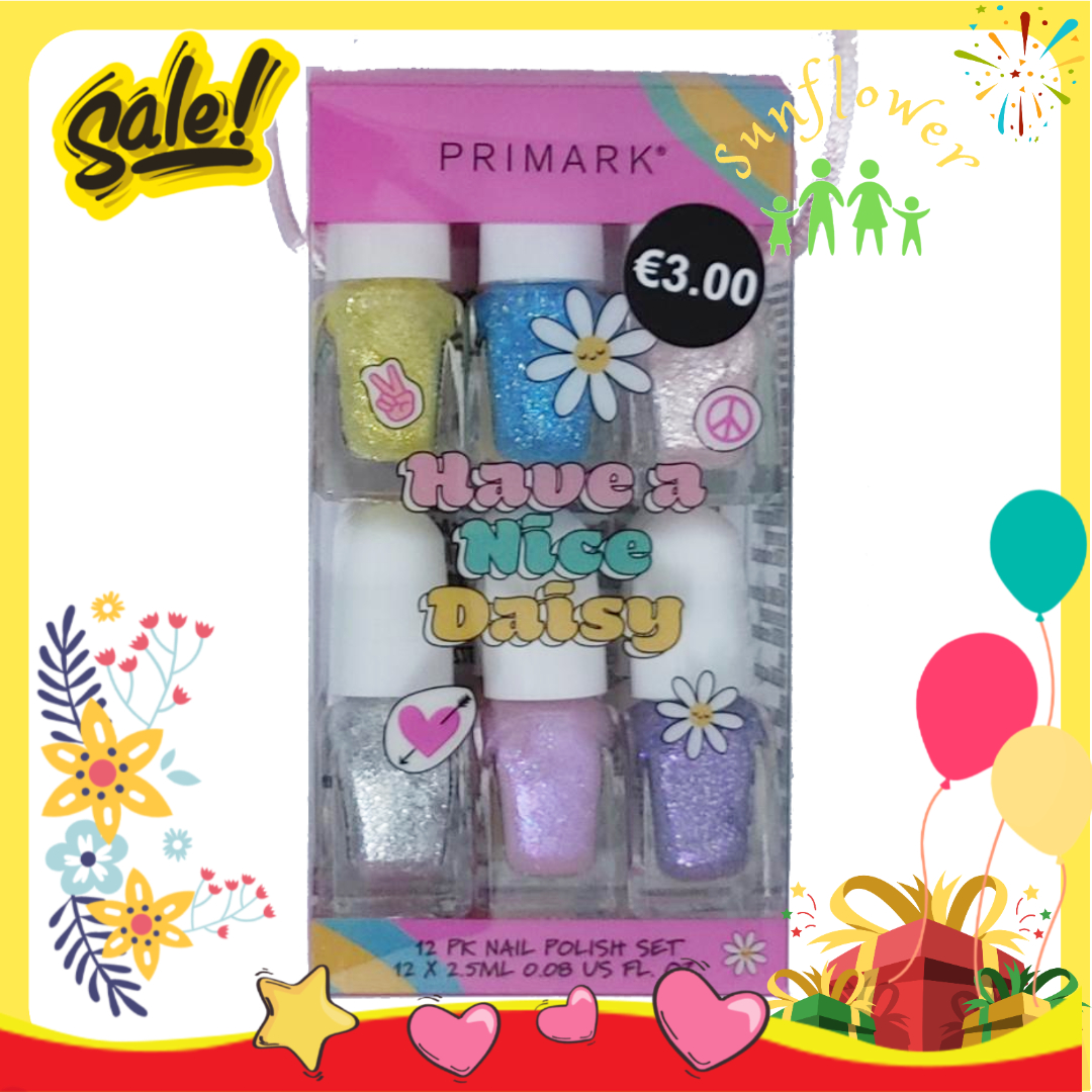 Set sơn móng tay cho bé gái Primark 12 màu Dream Big Pháp - Shop Sunflower