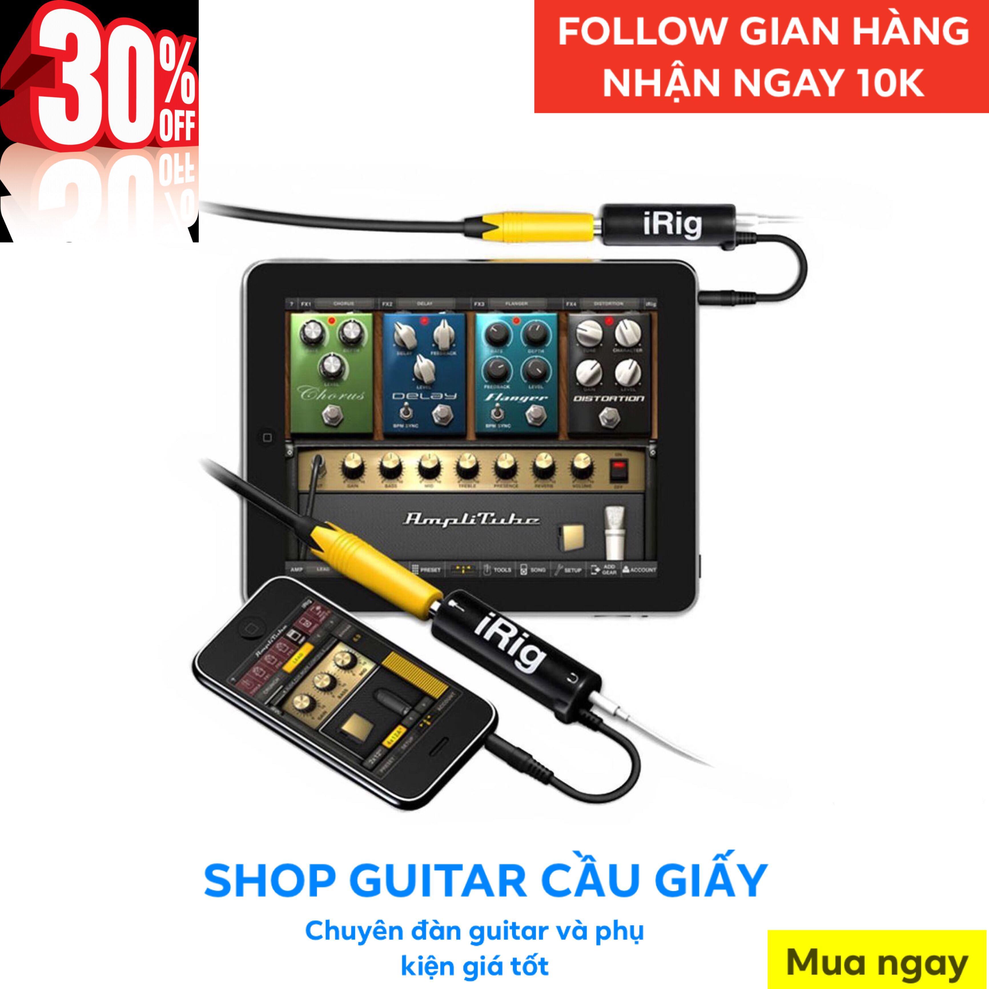 Irig thu âm đàn guitar kết nối smartphone
