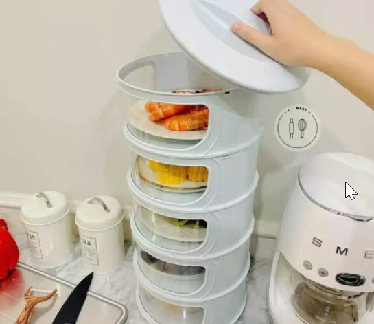 Lồng Bàn Bảo Quản Thực Phẩm Bucook 5 Tầng Mới
