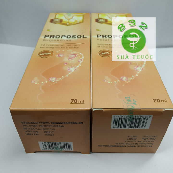 Dung dịch xịt mũi PROPOSOL chai 70ml
