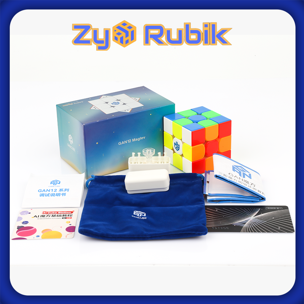 Rubik 3x3 gan 12 series 3 gan 12 maglev uv/ gan 12 maglev / gan 12m leap stickerless không viền - zyo rubik