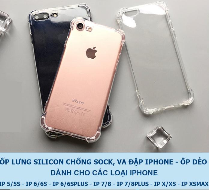 SILICON CHỐNG SOCK, VA ĐẬP - ỐP DẺO IPHONE