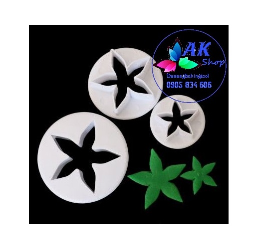 SET 3 KHUÔN CUTTER NHỰA (NỤ HỒNG)
