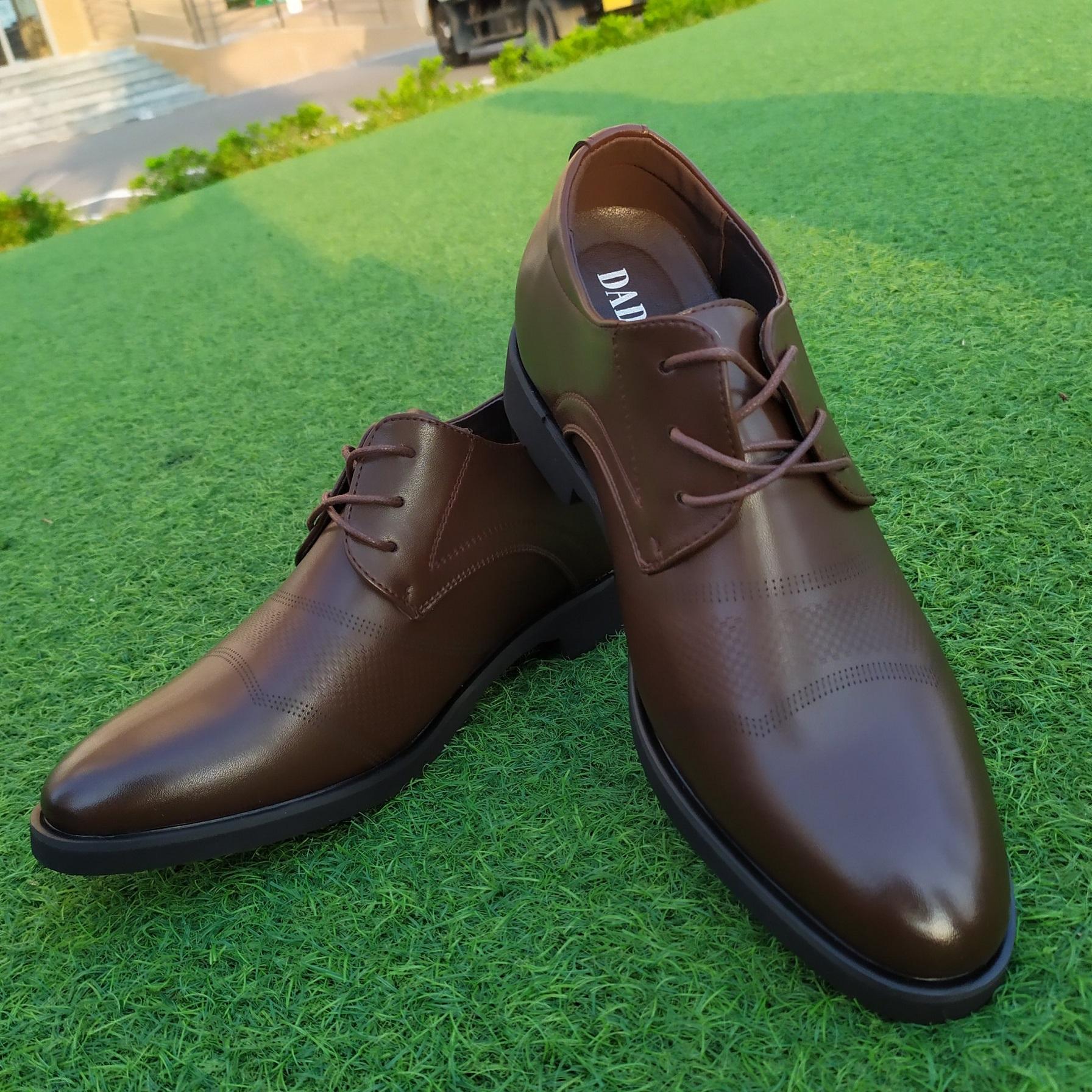 Giày tây nam độn đế tăng chiều cao 7cm RB-04