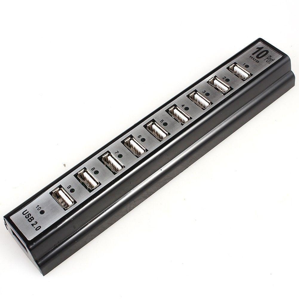Hub USB 10 cổng có nguồn hỗ trợ