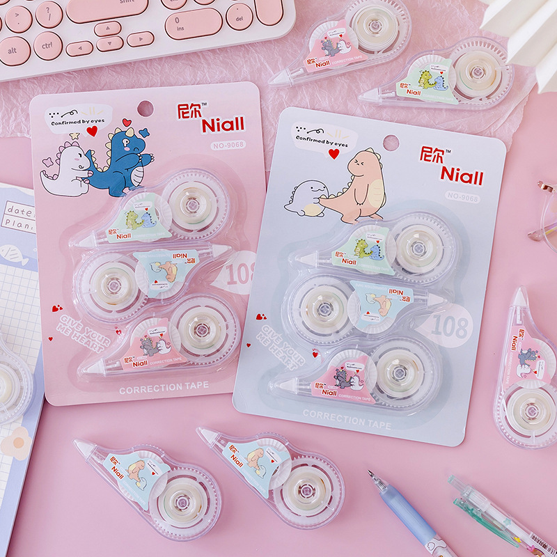 Set 3 Bút Xoá In Hình Khủng Long Đáng Yêu