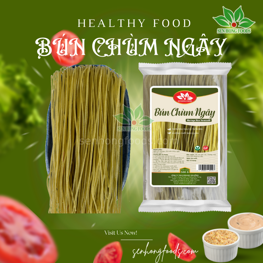 Bún Chùm Ngây Sen Hồng 300g