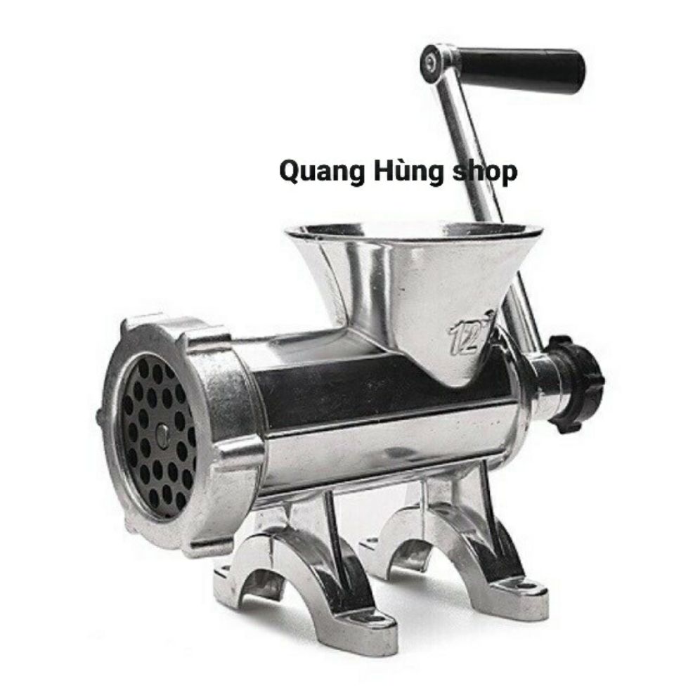 Máy xay thịt - xay cua quay tay cỡ đại bằng nhôm cối 12