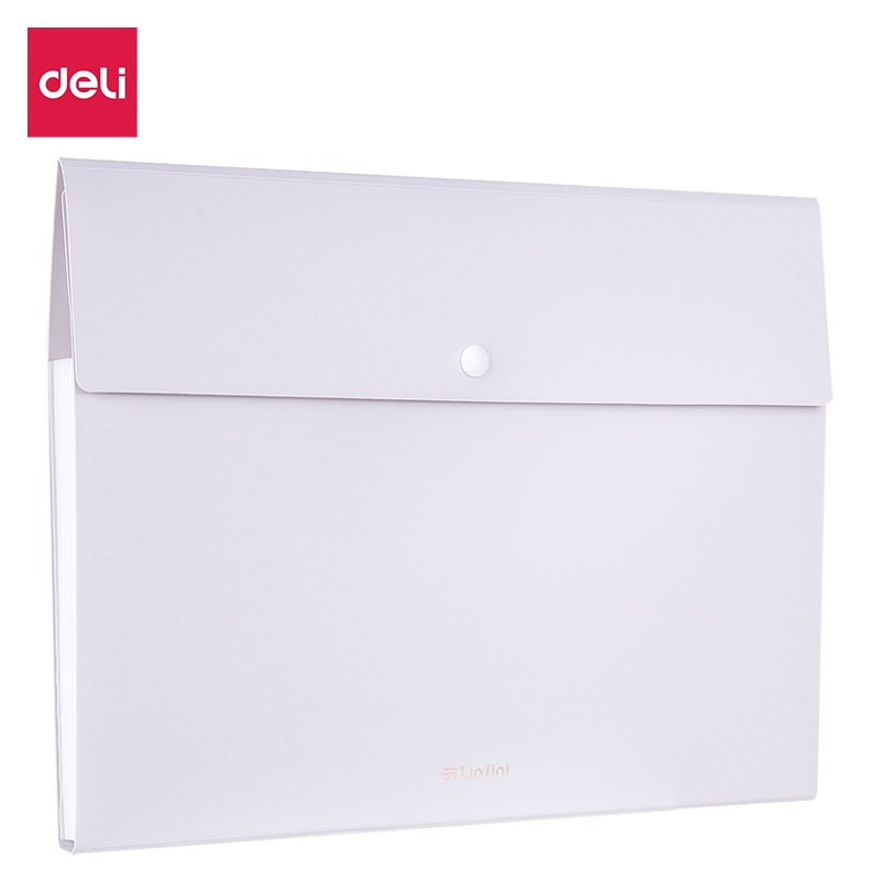 Cặp túi đựng tài liệu A4 Deli - 8 ngăn, File đựng tài liệu học sinh, văn phòng - 72456
