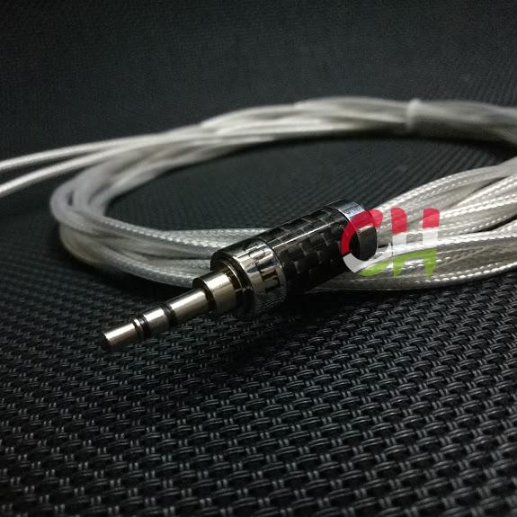 [HCM]Dây Jack 3.5 ra 2 AV bạc quân sự mỹ dài 1.5m