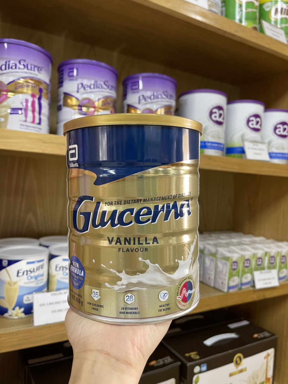 SỮA BỘT DÀNH CHO NGƯỜI TIỂU ĐƯỜNG GLUCERNA 850G ÚC