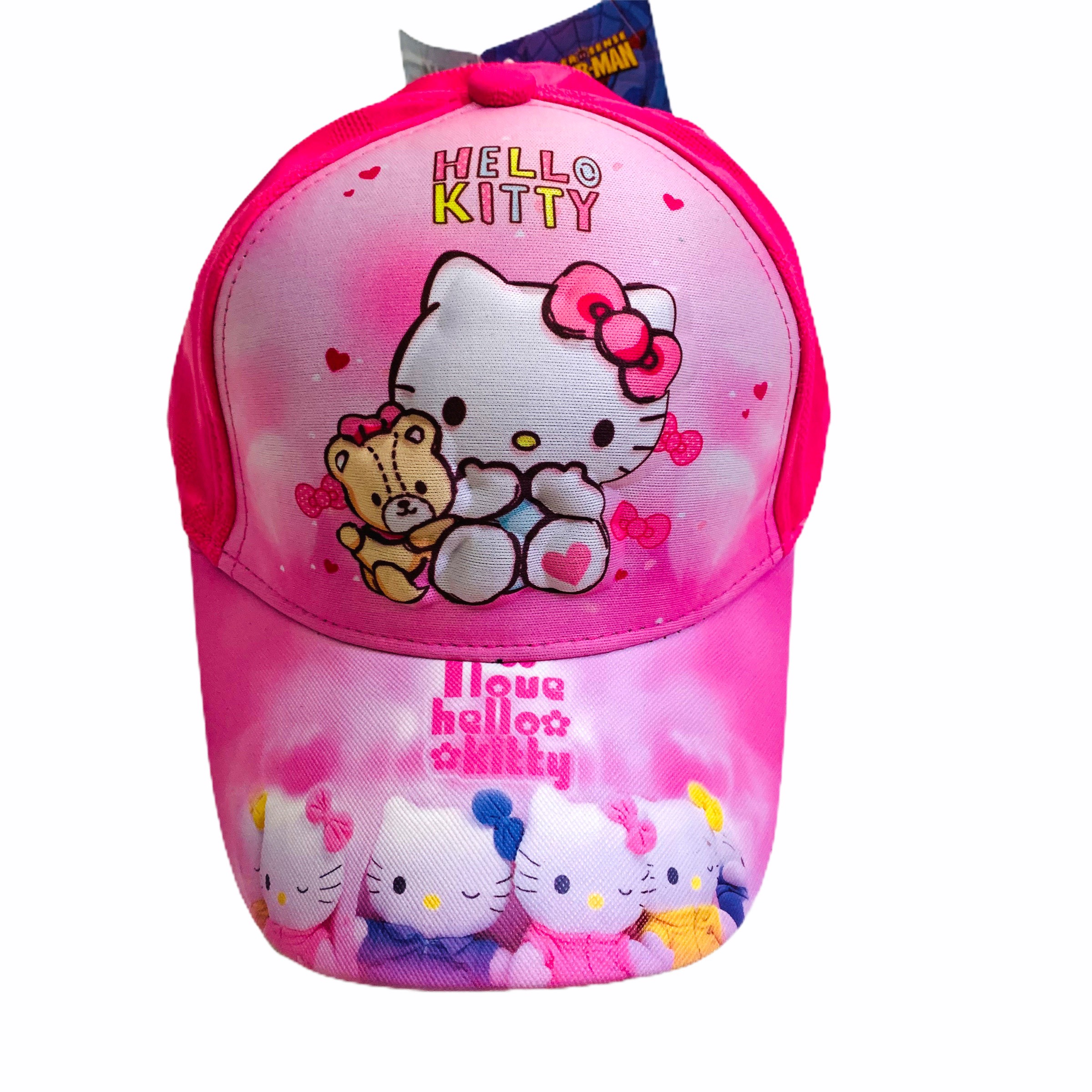 Nón Trẻ Em Từ 2-8 Tuổi Thiết Kế Logo Hoạt Hình 3D Chất Vải Cotton Lưới Thoáng Mát Màu Sắc Dễ Thương