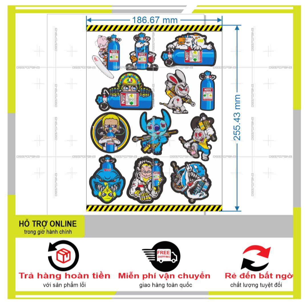 LOGO STICKER DÁN XE MÁY L 20  { PHỤNG DECAL }