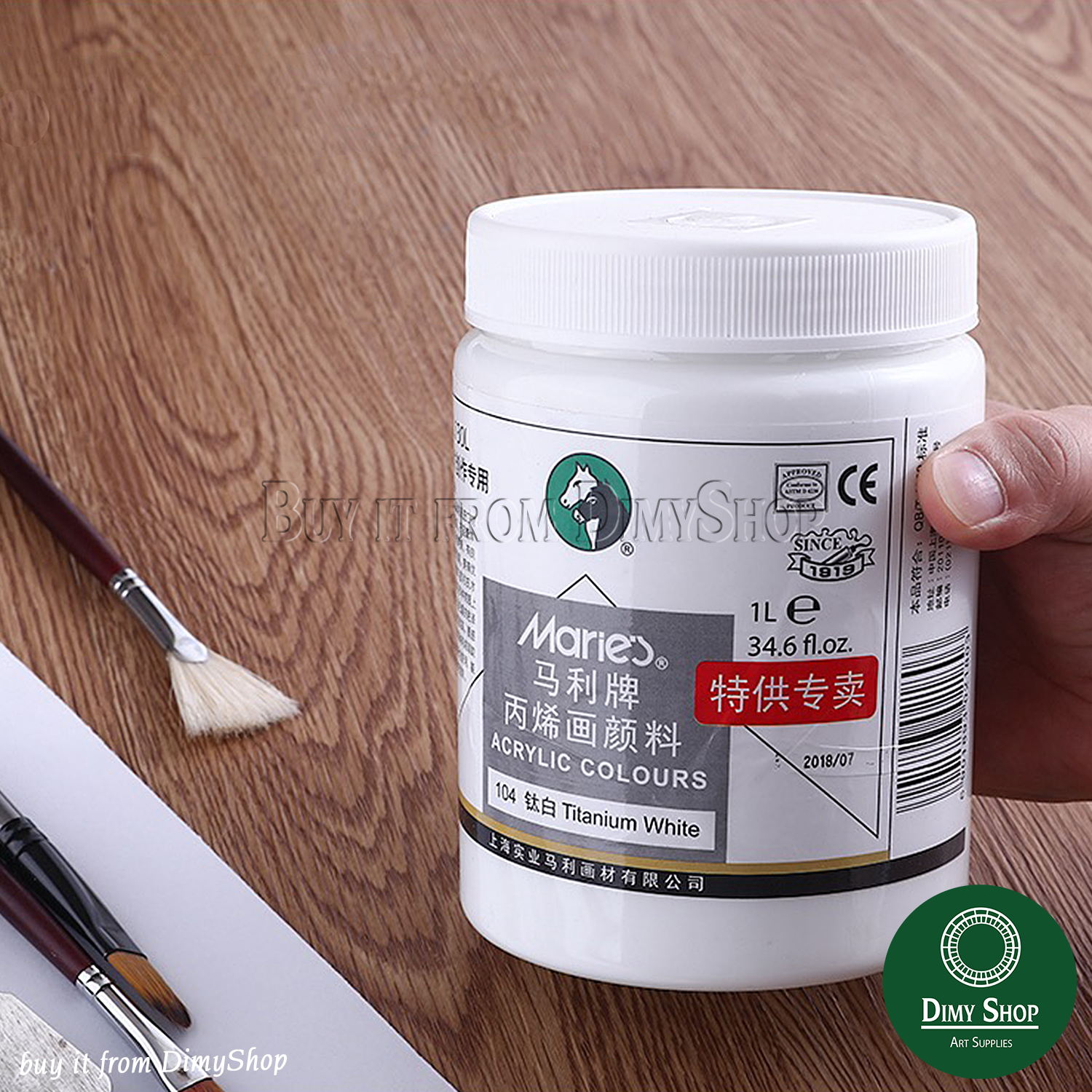 Màu Acrylic 3D MARIE's 1000ml (Hũ lớn 1Lit)