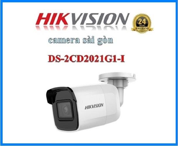 Camera ip ds-2cd2021g1-i thân trụ hồng ngoại 2mp chuẩn nén h.265+