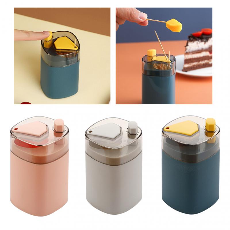 (lục giác) Hộp đựng tăm thông minh- lọ đựng tăm - hũ đựng tăm xỉa răng ân nút tiện lợi -- Hộp đựng tăm tự động Toothpick