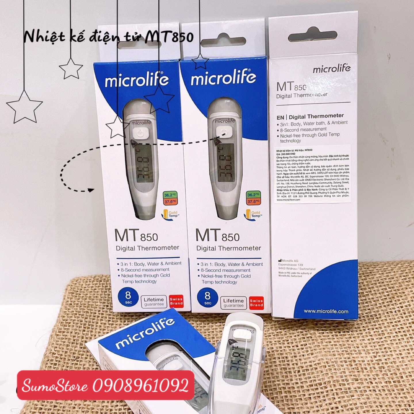 NHIỆT KẾ ĐIỆN TỬ DẠNG BÚT MICROLIFE MT850