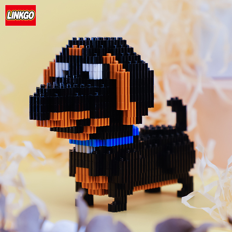 Bộ đồ chơi lắp ráp Đẳng Cấp Thú Cưng - Mô hình 3D LINKGO Nanoblock