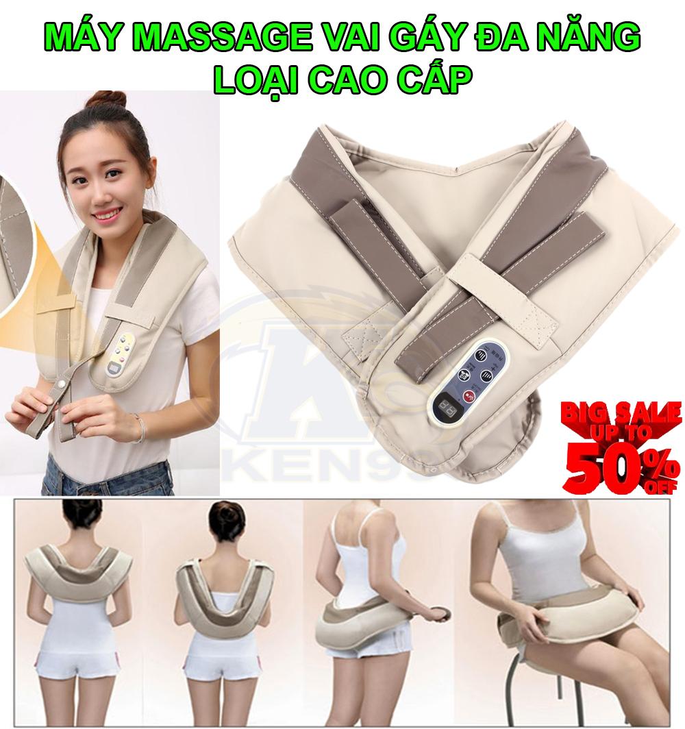 [HCM](HÀNG LOẠI 1) Máy Mát Xa Cổ Vai Gáy Lưng Thông Minh 3D - Xung điện trị liệu giảm đau sâu bên trong cơ thể. HÀNG CHÍNH HÃNG (  BẢO HÀNH 1 ĐỔI 1)