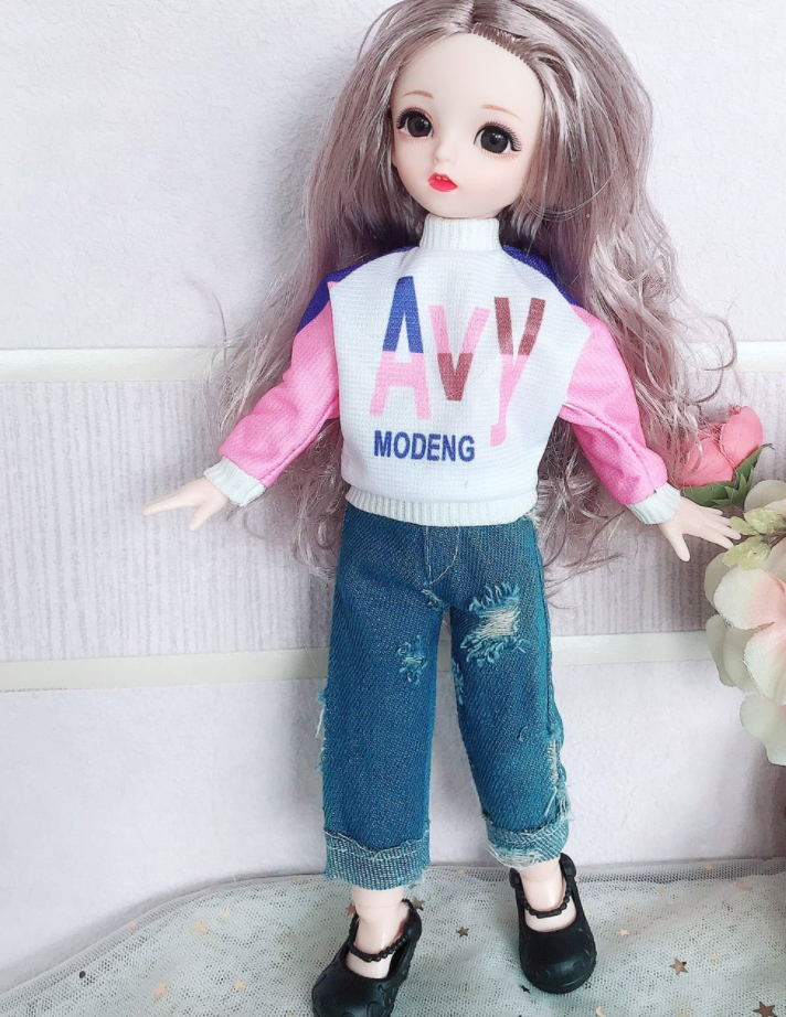 Búp bê baboliy cao 30cm mặc đồ thu đông 2024