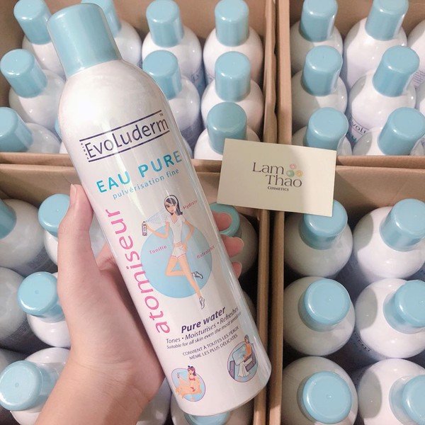 Xịt Khoáng Cấp Ẩm Làm Dịu Da Evoluderm Atomiseur Eau Pure