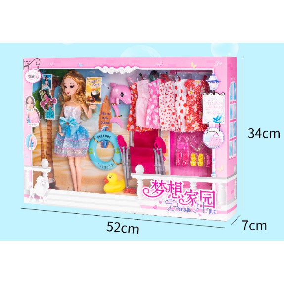 [HCM]Bộ Quà Tặng Búp Bê Barbie