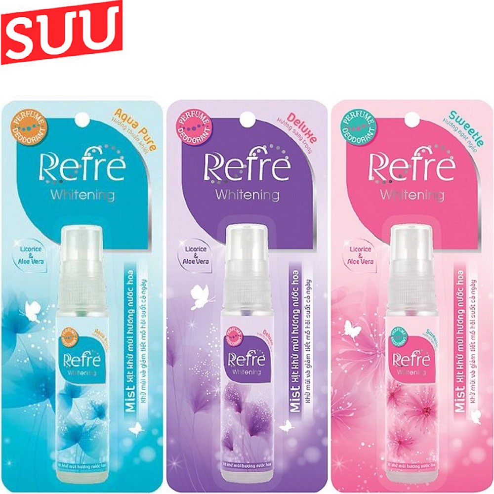 Xịt khử mùi Refre Whitening Deluxe 30ml