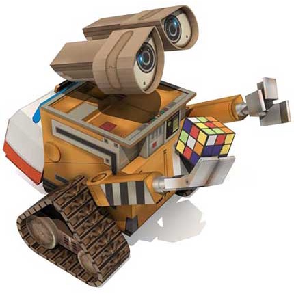 Mô hình giấy 3D Wall-E và Eve