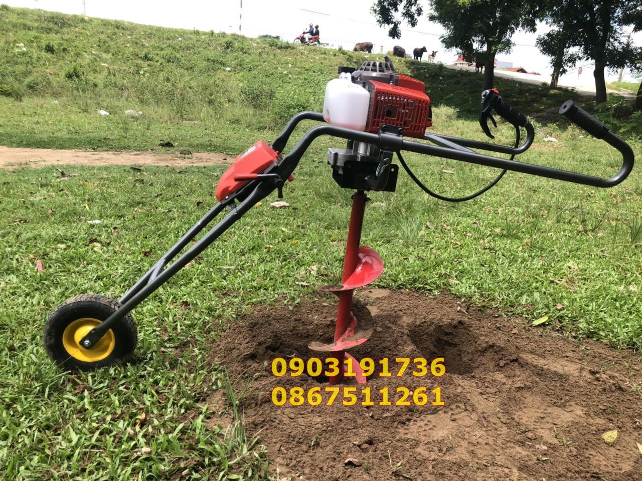 Máy đào hố trồng chuối -  Máy khoan đất trồng cây.