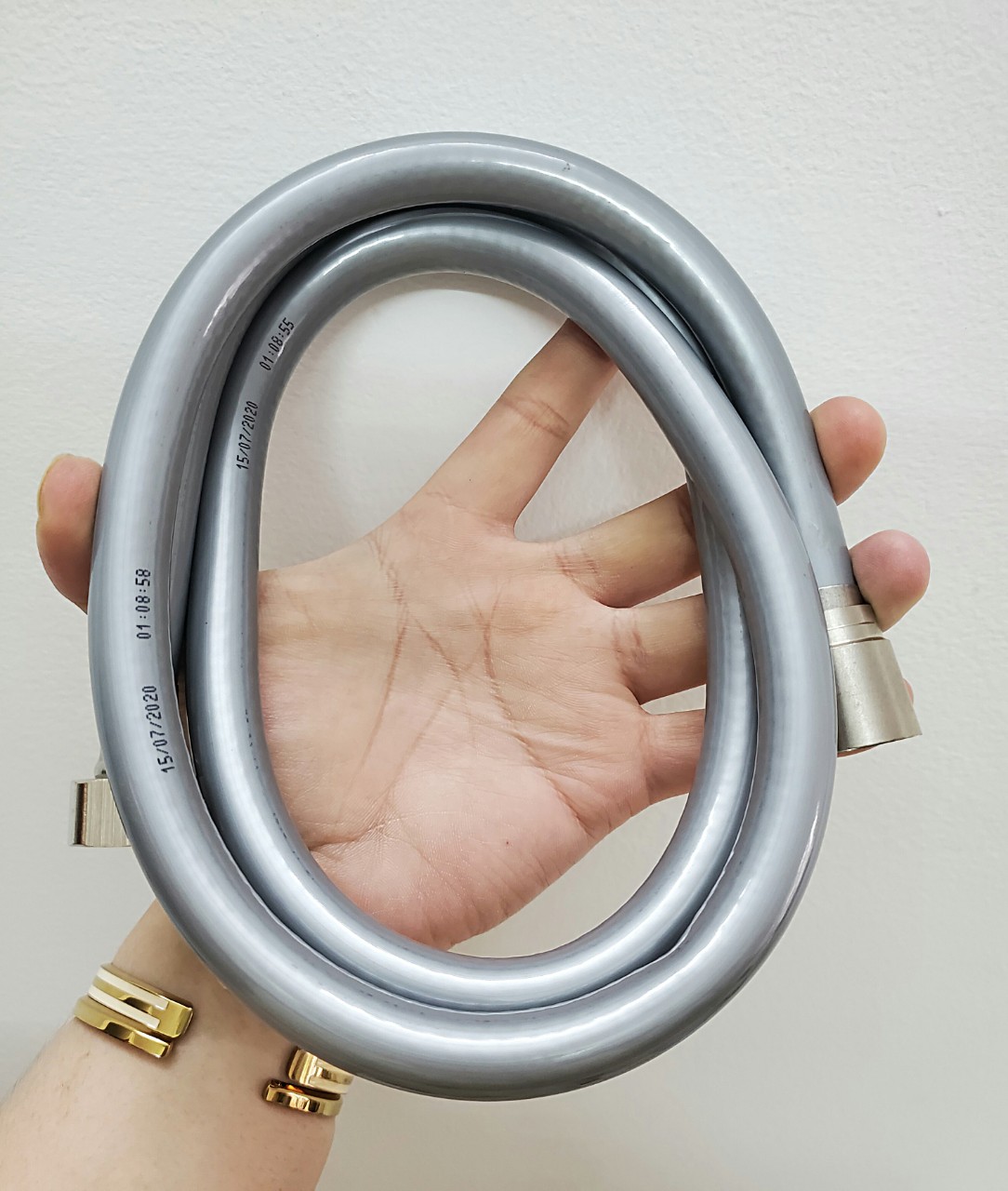 [HCM]Dây sen tắm  dây xịt vệ sinh nhựa xám 1,2m hoặc 1,5m