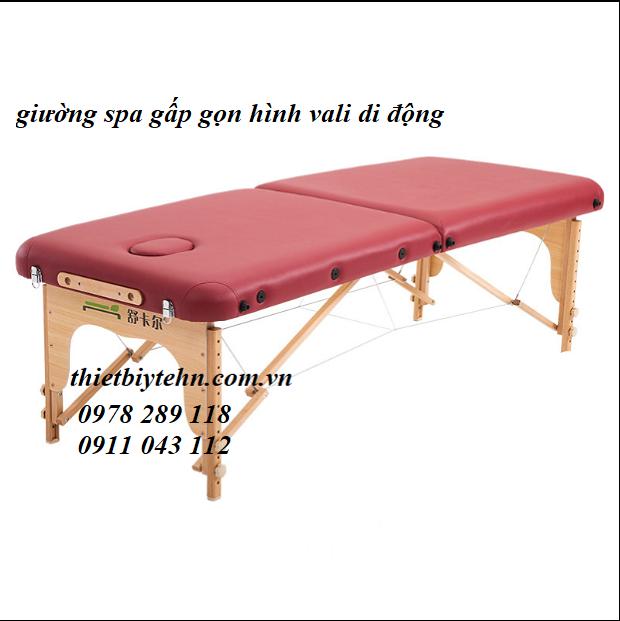 Giường spa massage trị liệu gấp gọn