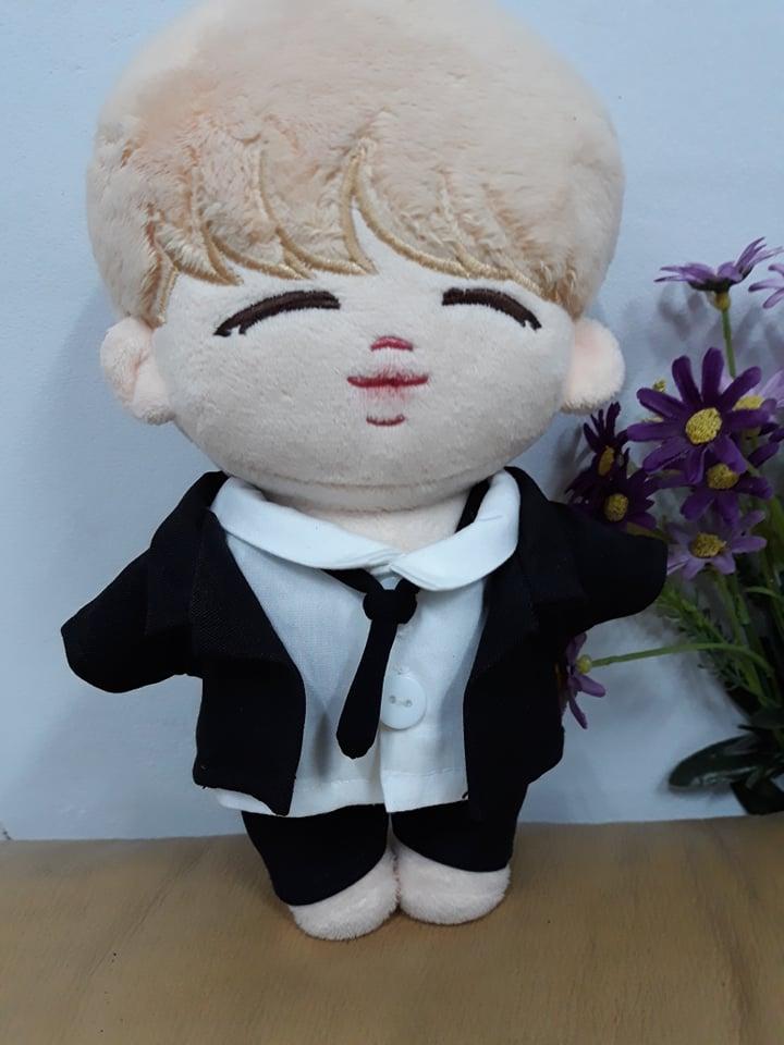 Set Vest đen - outfit doll 20 kpop