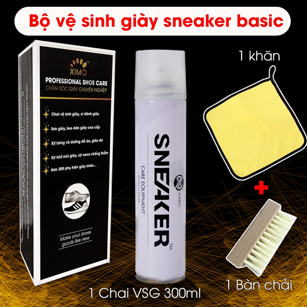 Chai xịt tạo bọt vệ sinh giày Sneaker cao cấp