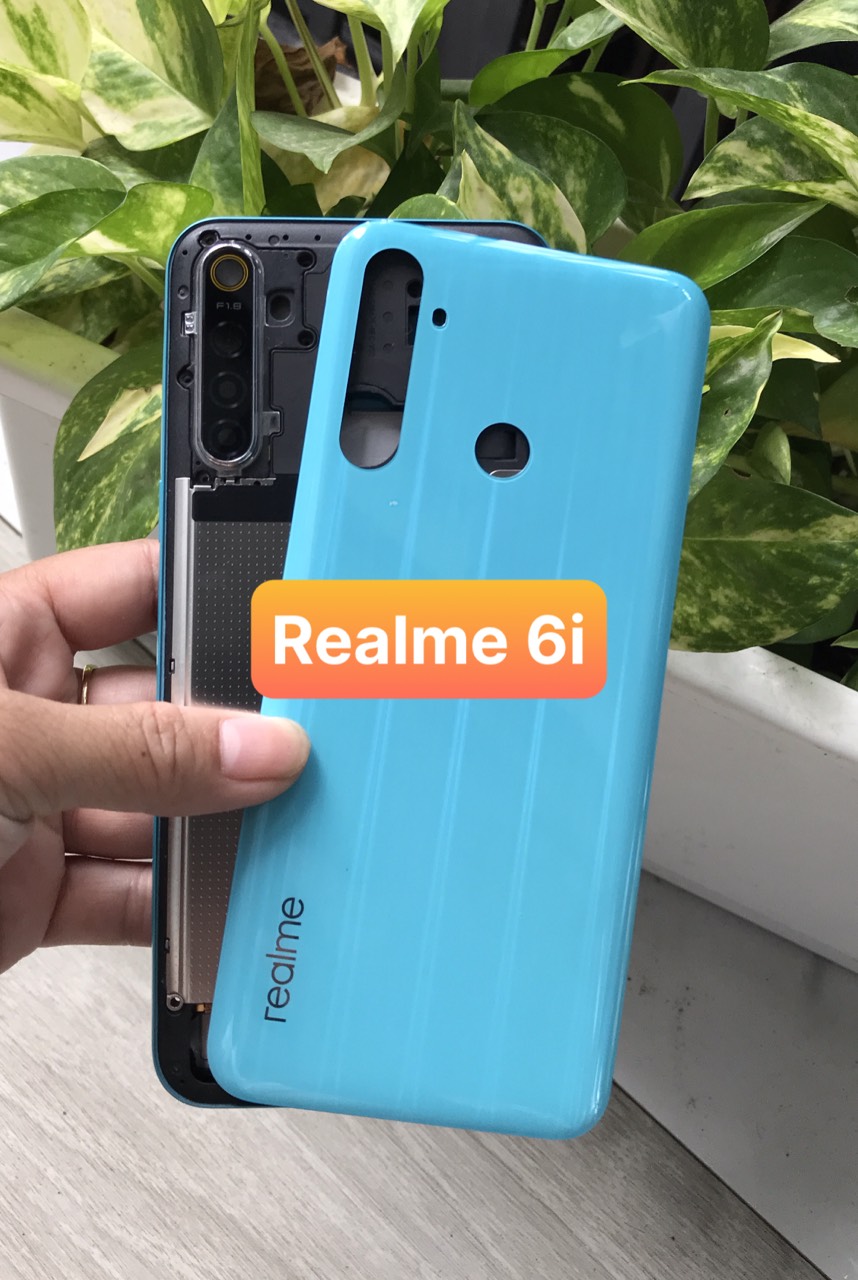 Bộ vỏ Zin điện thoại Realme 6i (kèm phím + kính camera)