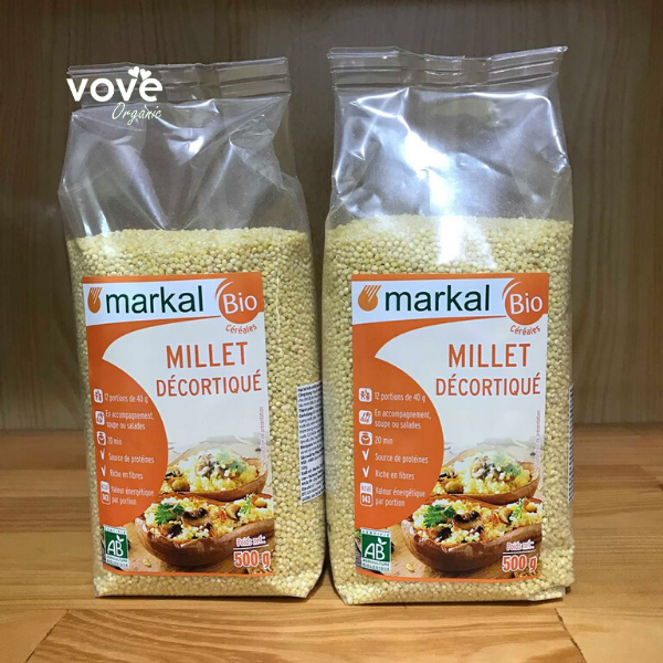 (Hàng chuẩn)Hạt kê hữu cơ Markal 500g