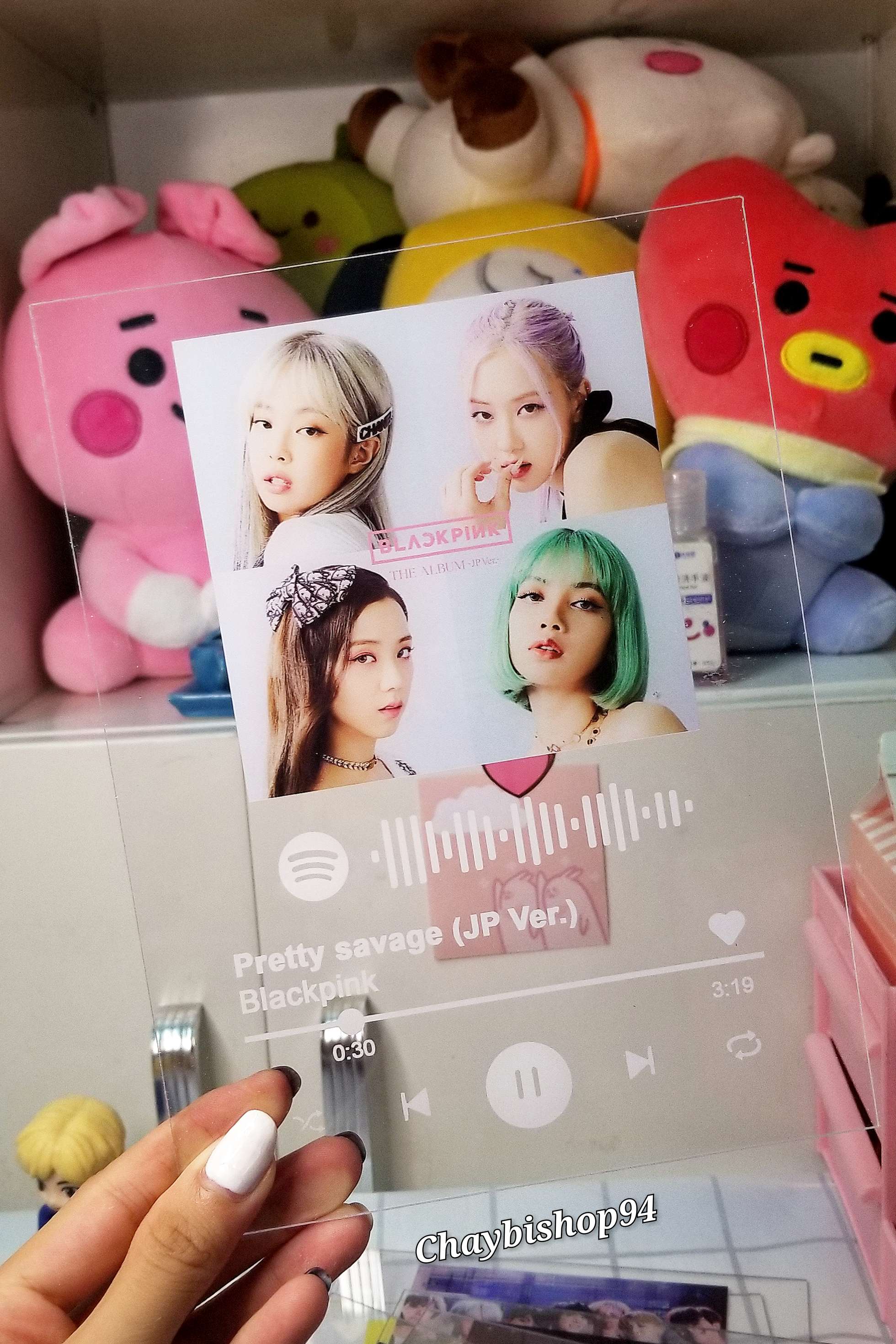 Khung ảnh mica spotify size A5 BTS BLACKINK IU