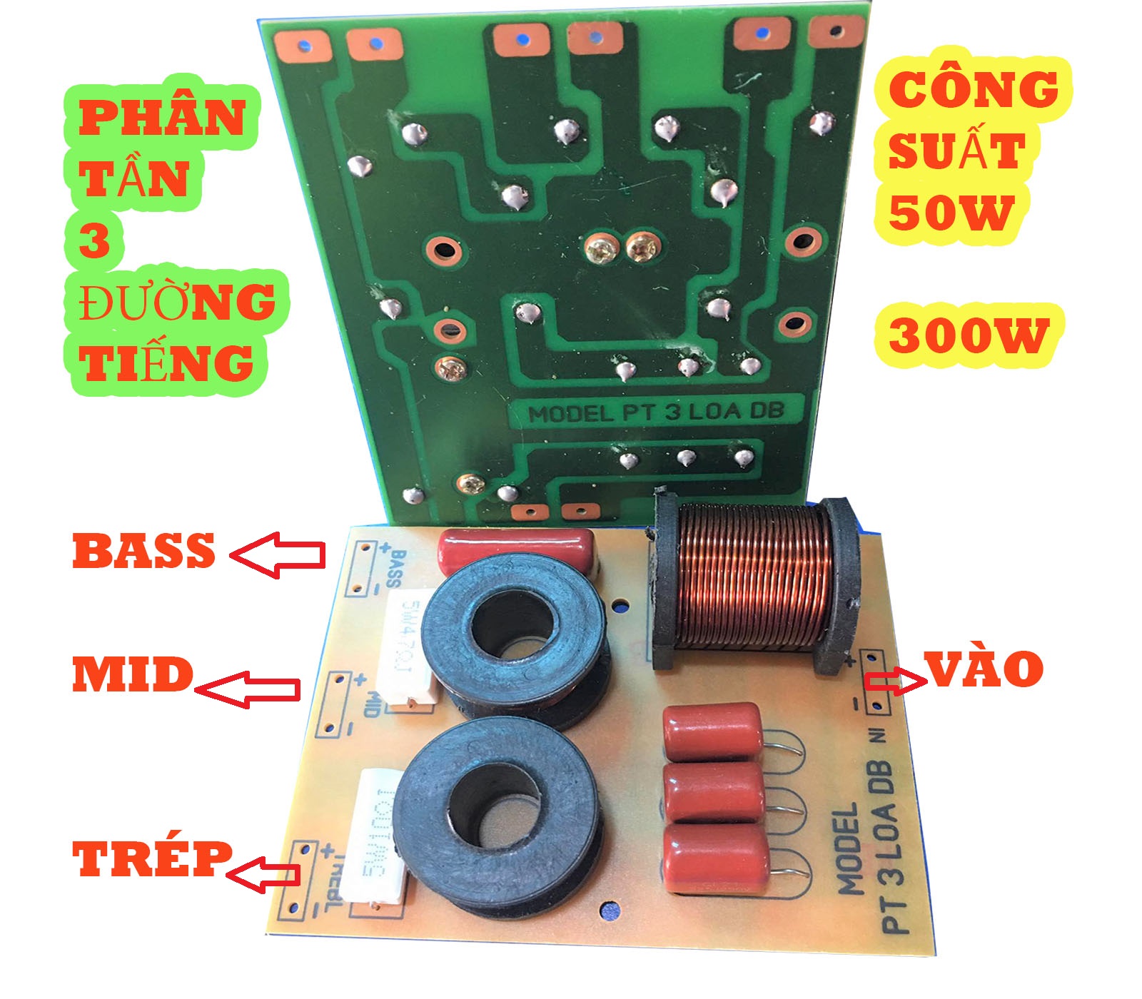 MẠCH PHÂN TẦN 3 LOA LOẠI ĐẶC BIỆT - GIÁ 01 1 CÁI - CÔNG SUẤT 50W - 300W - MẠCH PHÂN TẦN 3 ĐƯỜNG TIẾNG