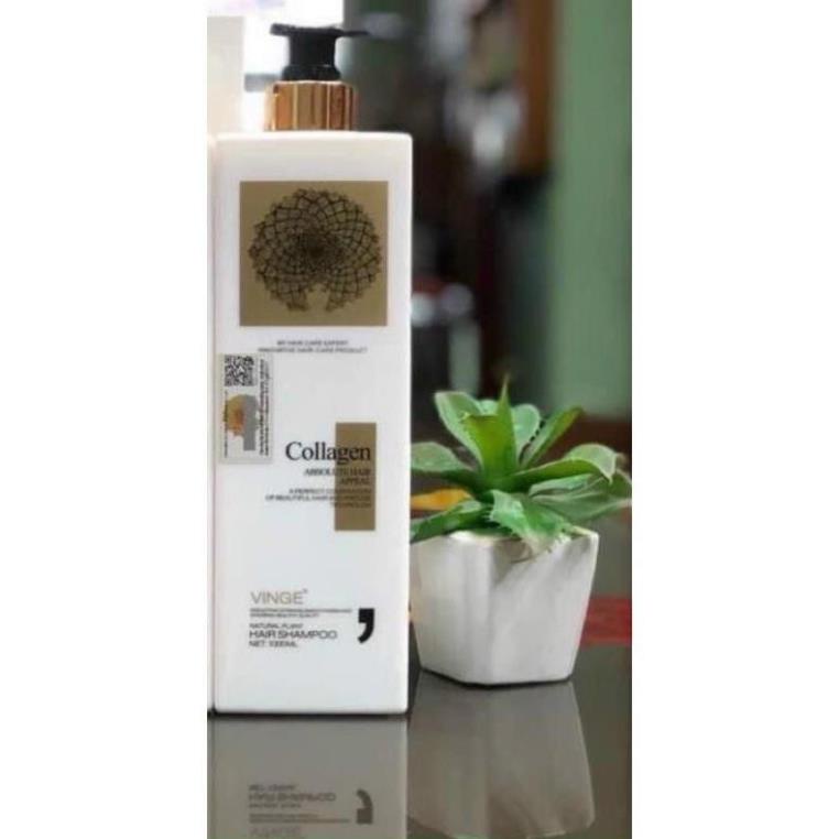 [HÀNG HOT] CẶP 2 CHAI Dầu gội VÀ XẢ collagen vinge 1000ml