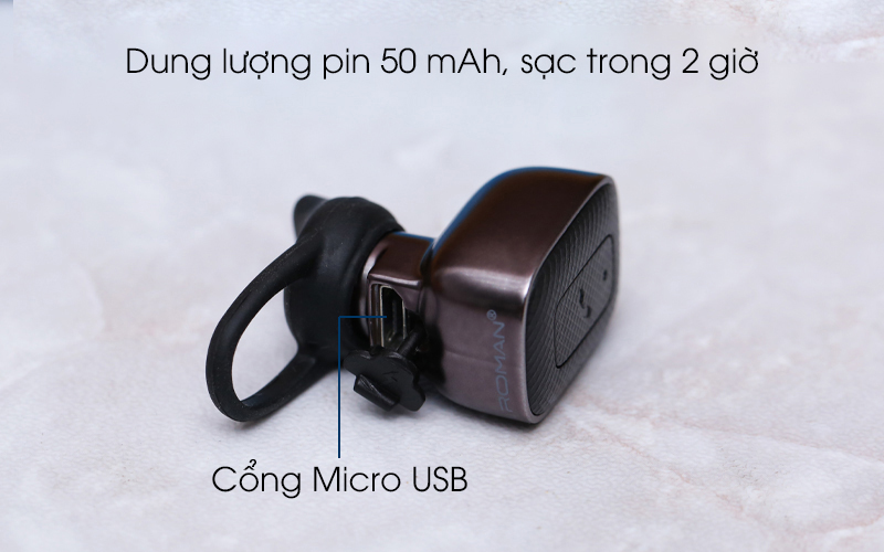 Tai nghe Bluetooth Roman Q5C Đen