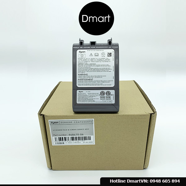 [Dyson V7 Battery] Pin sạc máy hút bụi Dyson V7 chính hãng  - 100% Authentic