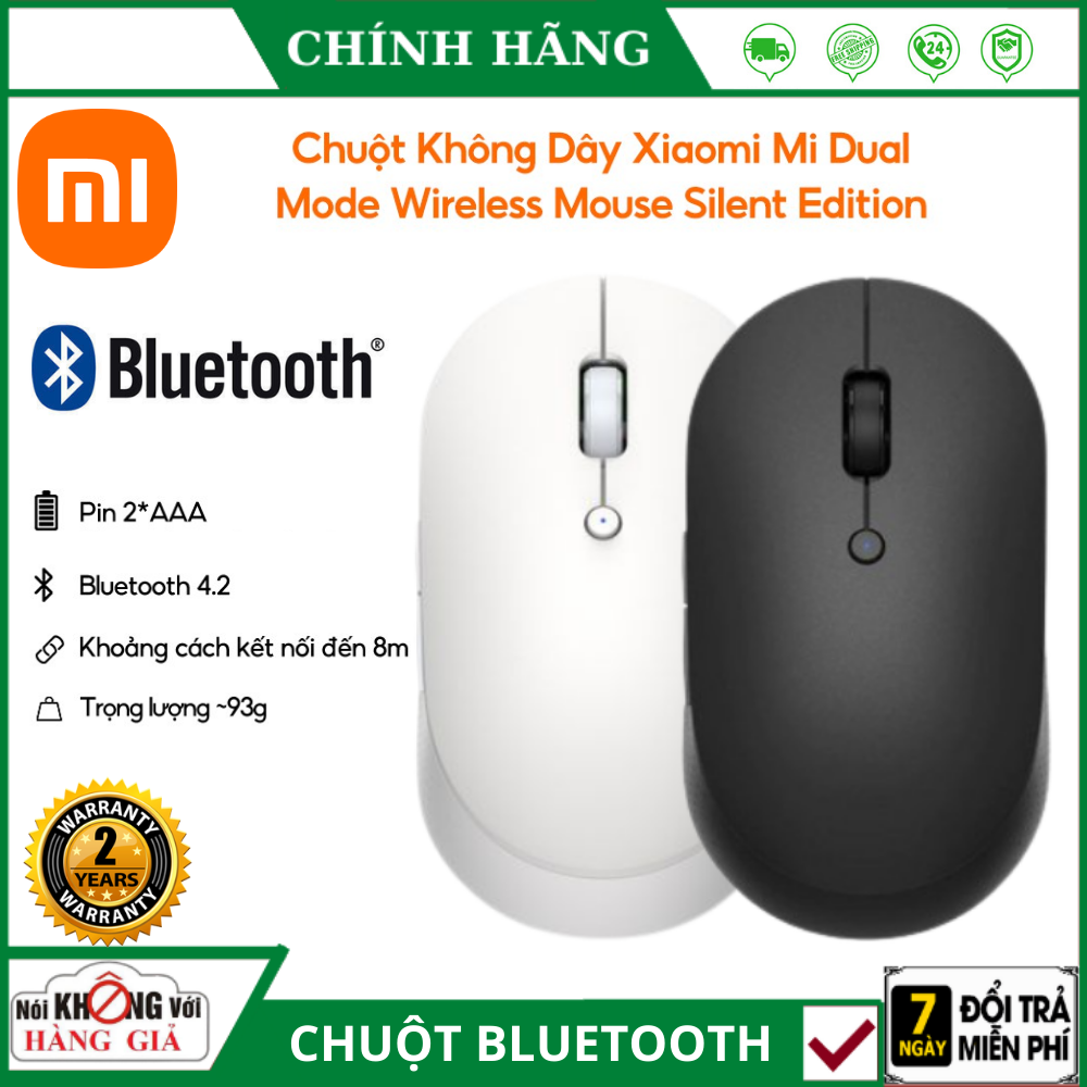 Chuột Bluetooth Xiaomi Mi Dual Mode Wireless Mouse Silent Edition