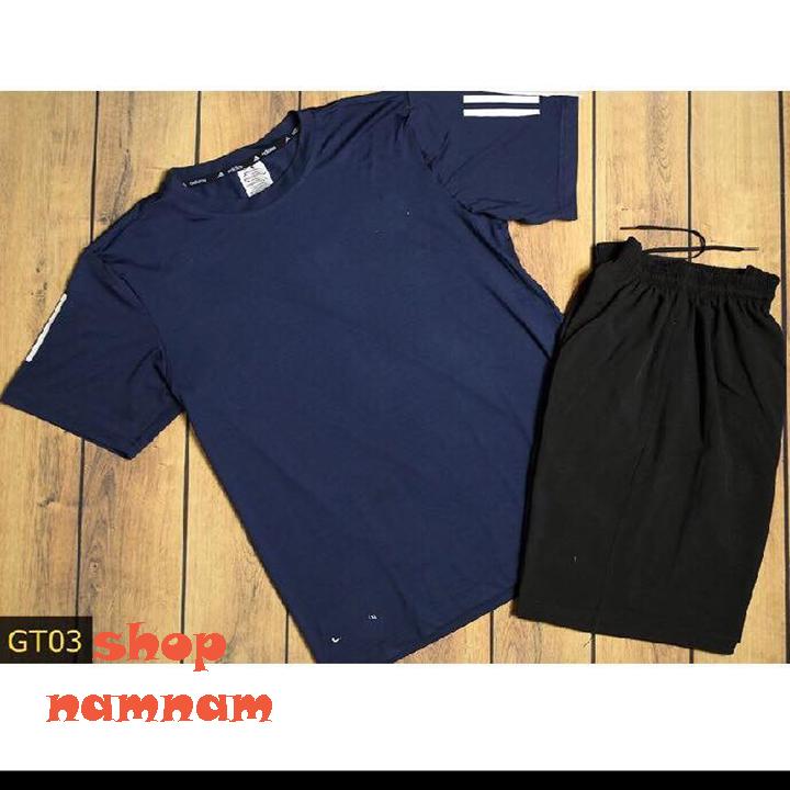 Bộ quần áo thể thao nam màu đen có big size