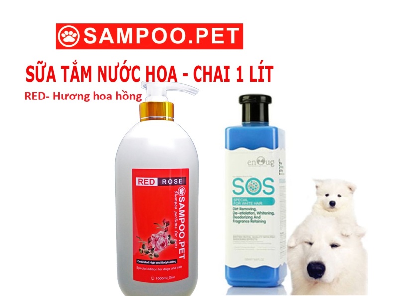 HN- Sữa Tắm SOS - chai 530ml cho chó mèo (hanpet 366a) dầu tắm chó / mượt lông chó / dầu gội chó mèo / dầu gội spa thú cưng